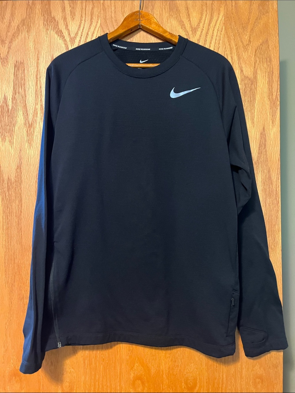 Nike Black Dri-Fit Gridded long sleeve